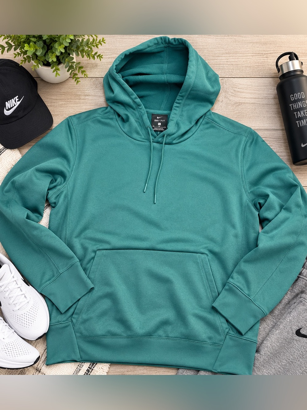 Nike Dri FIT Therma Hoodie Men’s XL Sport Teal NWOT